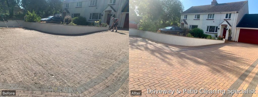 block paving cleaning bristol — before and after